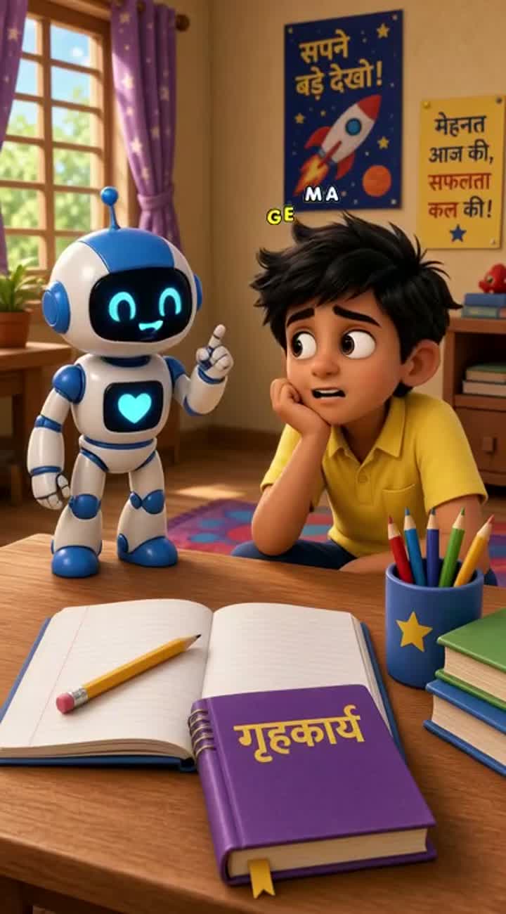 Funny 3D animated Hindi cartoon — AI cartoon