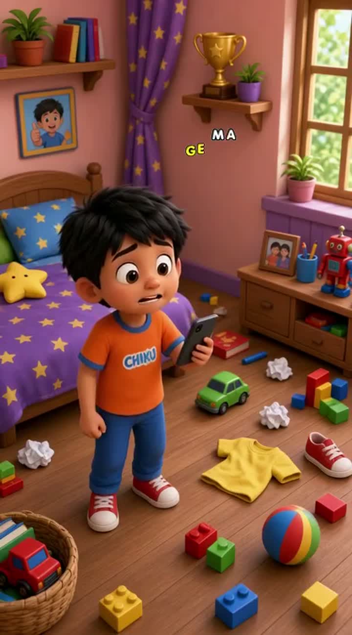 Funny 3D cartoon in vertical 9:16 format — AI cartoon