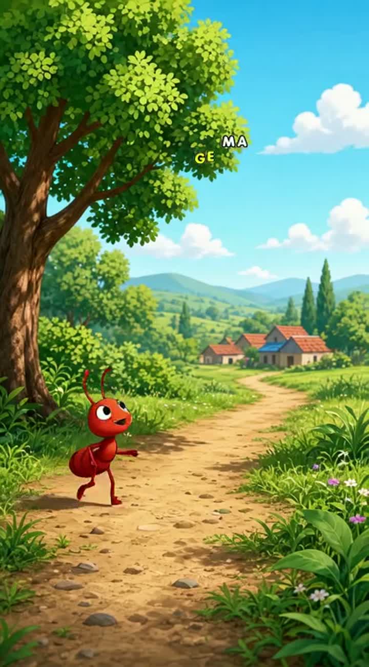 Chiti or hathi wala story chahiye short me or voice hindi ho — AI cartoon