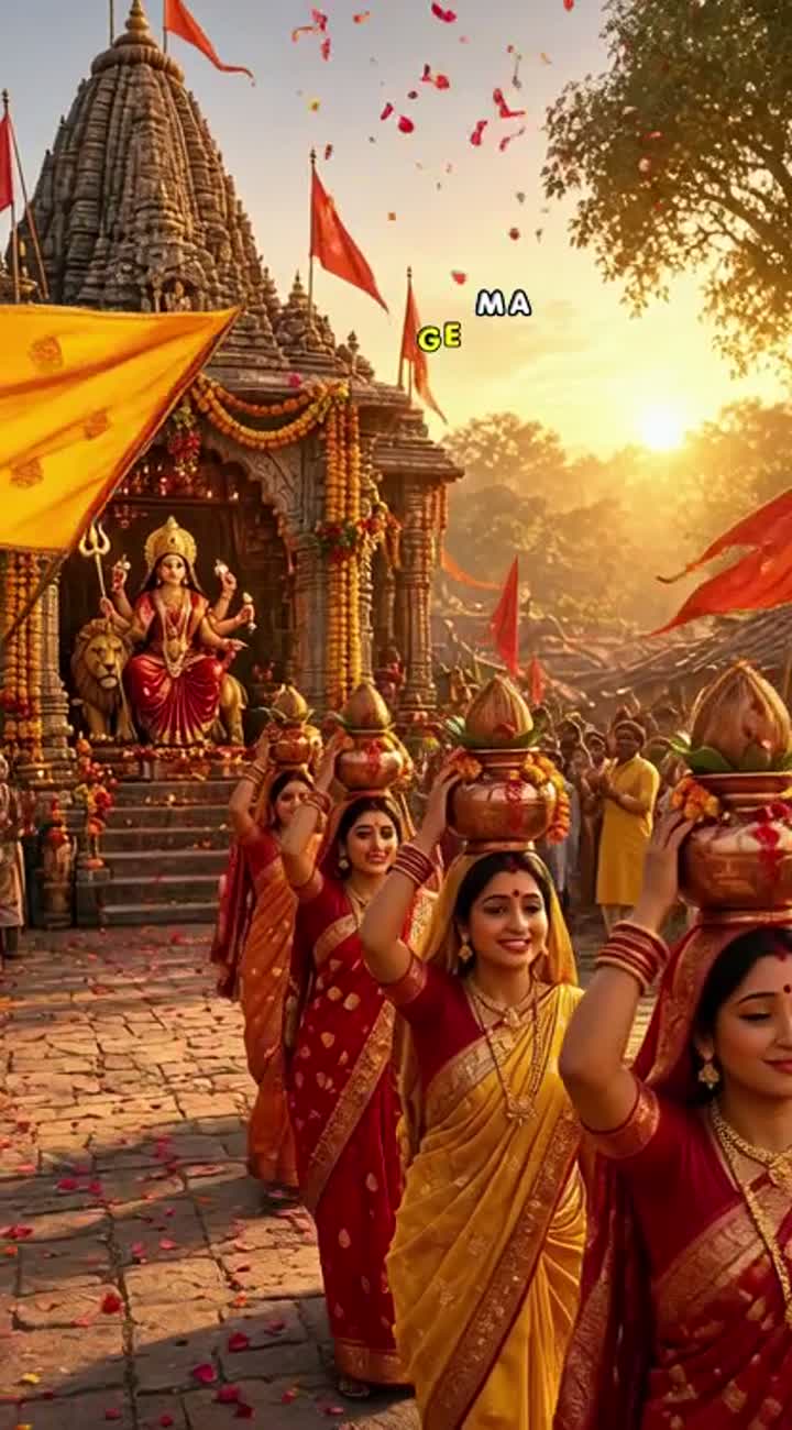 Animation in vertical 9:16 format, featuring a traditional Indian… — AI cartoon