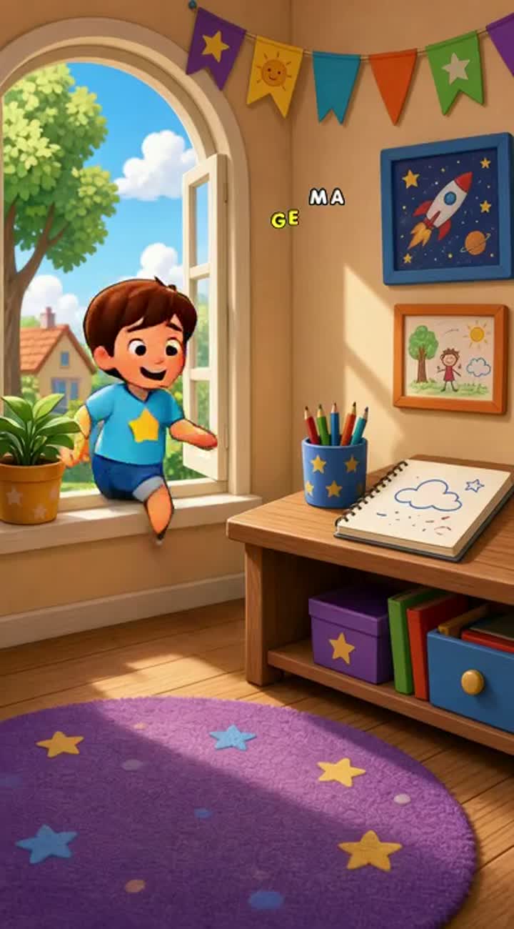 The Magic Pencil — AI cartoon