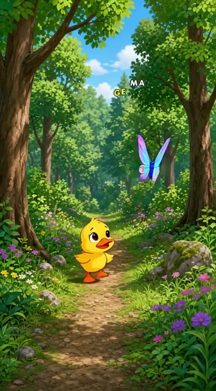 The Little Duckling Who Lost Her Mommy — AI cartoon