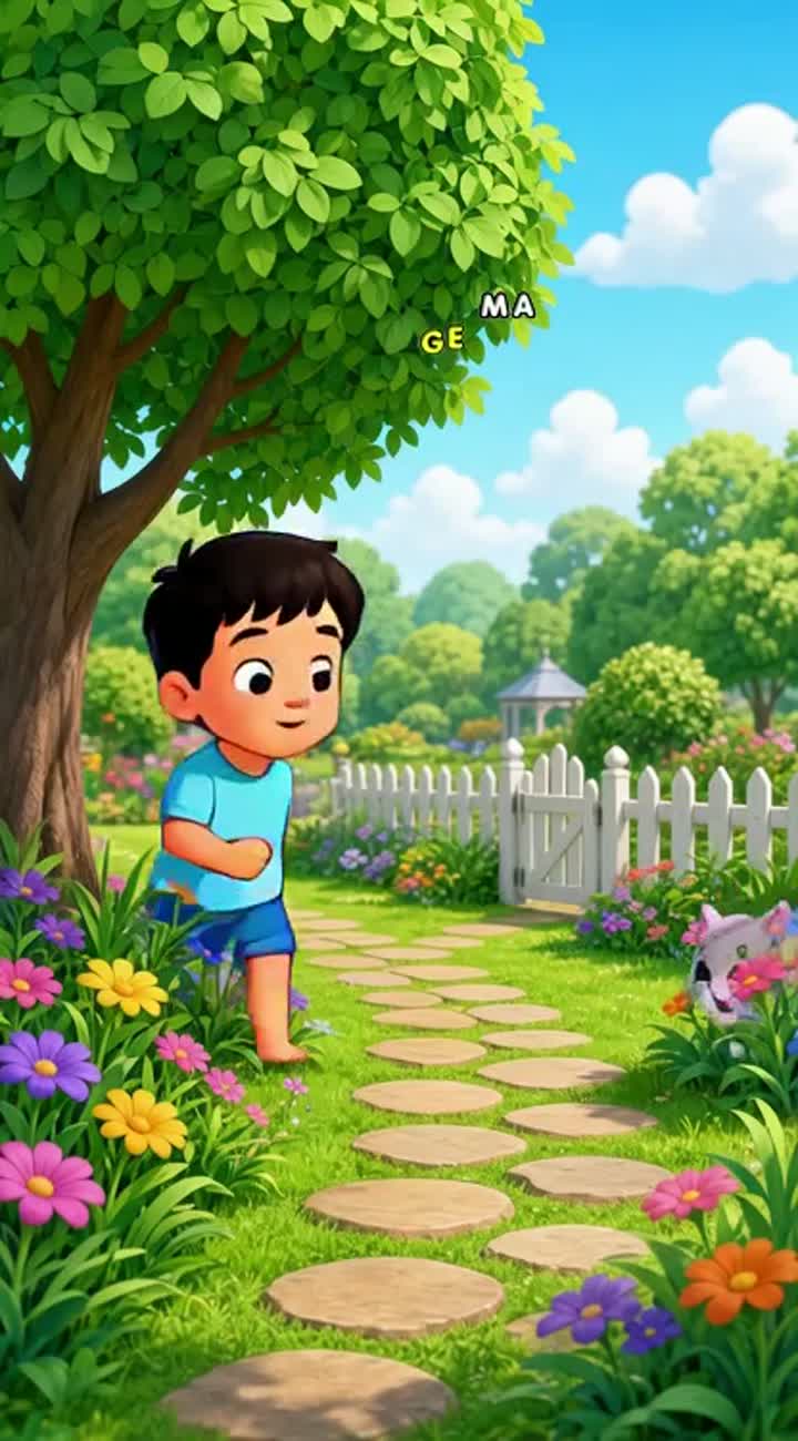 Multfilm nomi: "Baxtli do'stlik — AI cartoon
