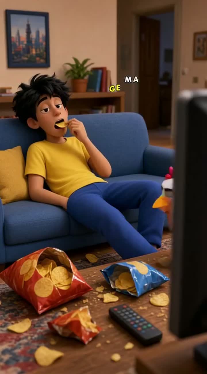 Funny 3D cartoon animation with two recurring characters — AI cartoon