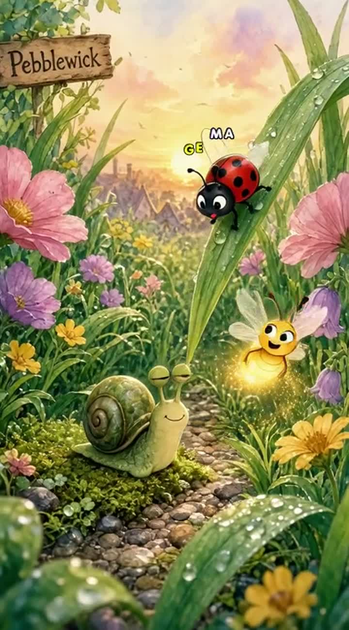 A vibrant children's cartoon in a charming watercolor style… — AI cartoon