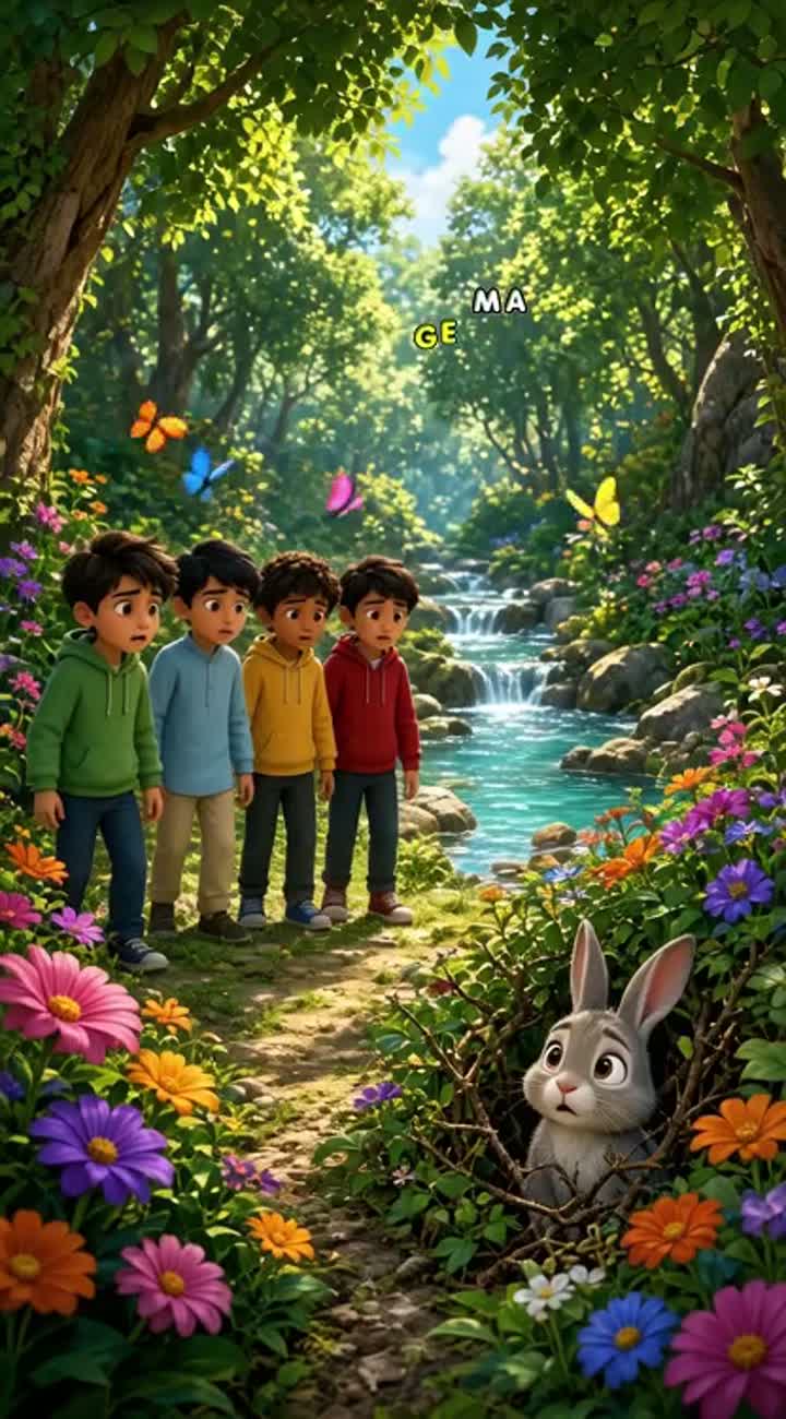 Four close friends named Zain, Abdul Rahman, Rehman, and Ali Dogar — AI cartoon