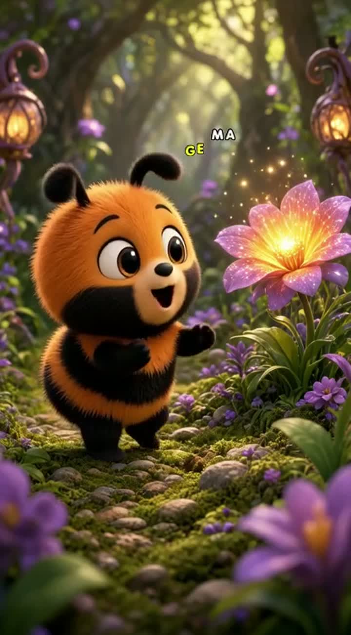 Cute, colorful 3D animated children's cartoon featuring my… — AI cartoon