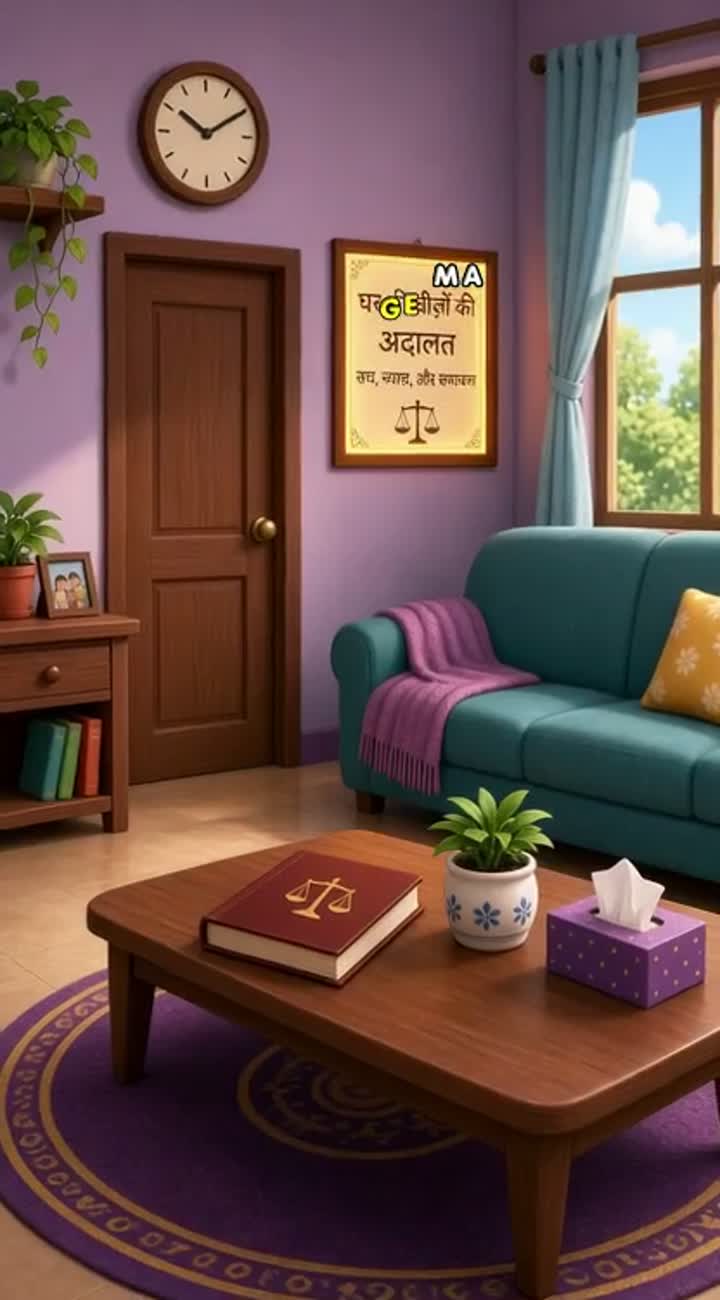 Ghr ki chezon ki adalt pr video bna den Animated cartoon… — AI cartoon