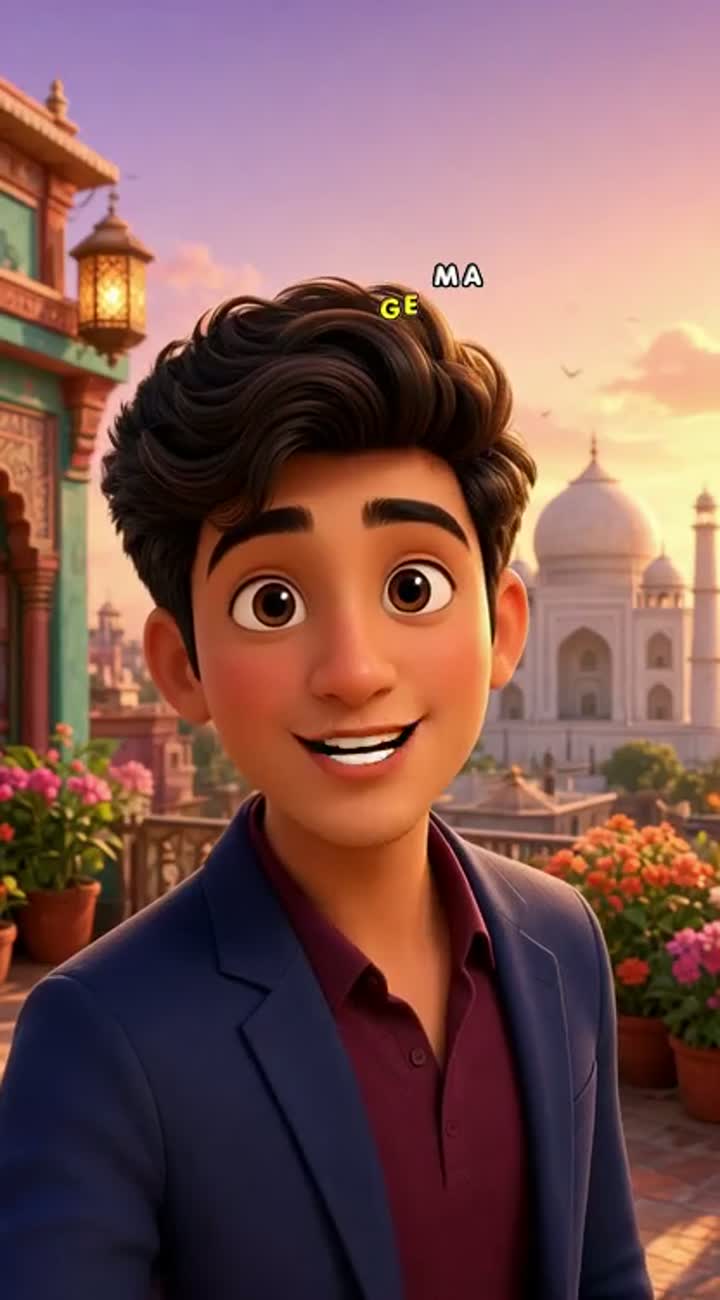 High-quality 3D animated cartoon video, — AI cartoon