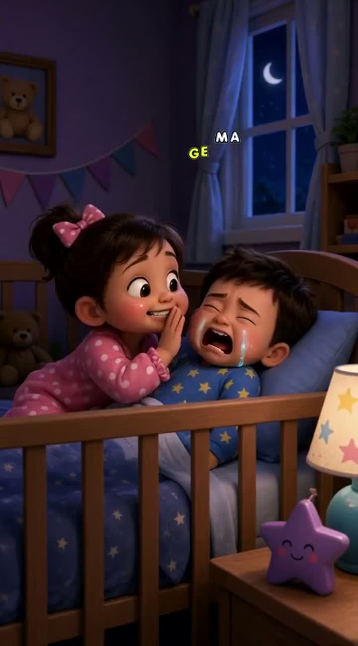 Babies Talking at 3 AM — AI cartoon