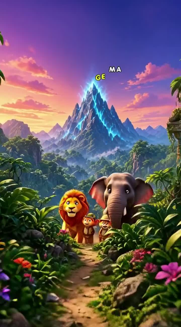 The story "The Mysterious Treasure of the Jungle - Part 6." In one… — AI cartoon