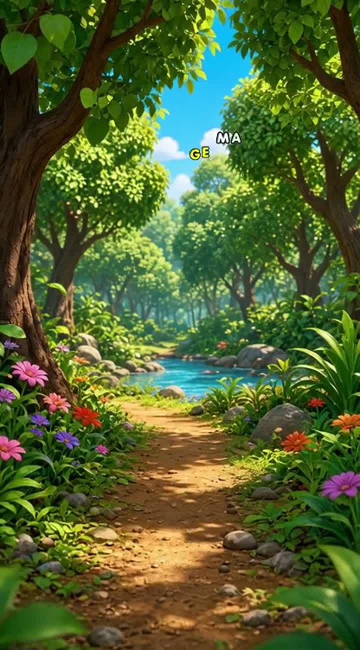 3D Hindi moral cartoon story titled "लालची बंदर और समझदार खरगोश" — AI cartoon