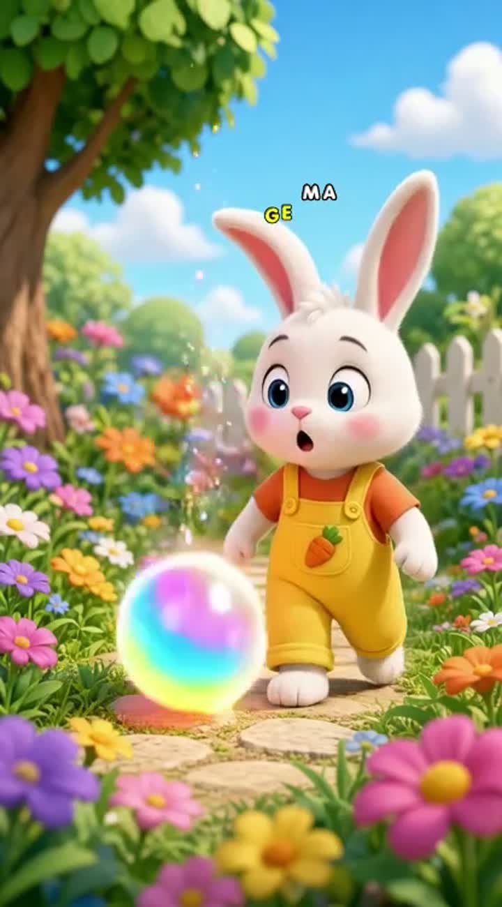 Cria um vídeo infantil original com cerca de em formato vertical… — AI cartoon