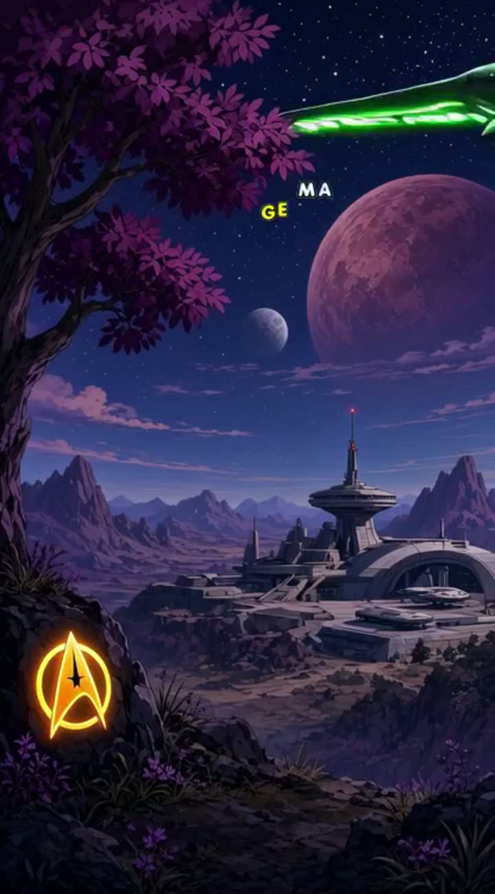 Star trek Jericho is about a commander fighting in the Romulan war — AI cartoon