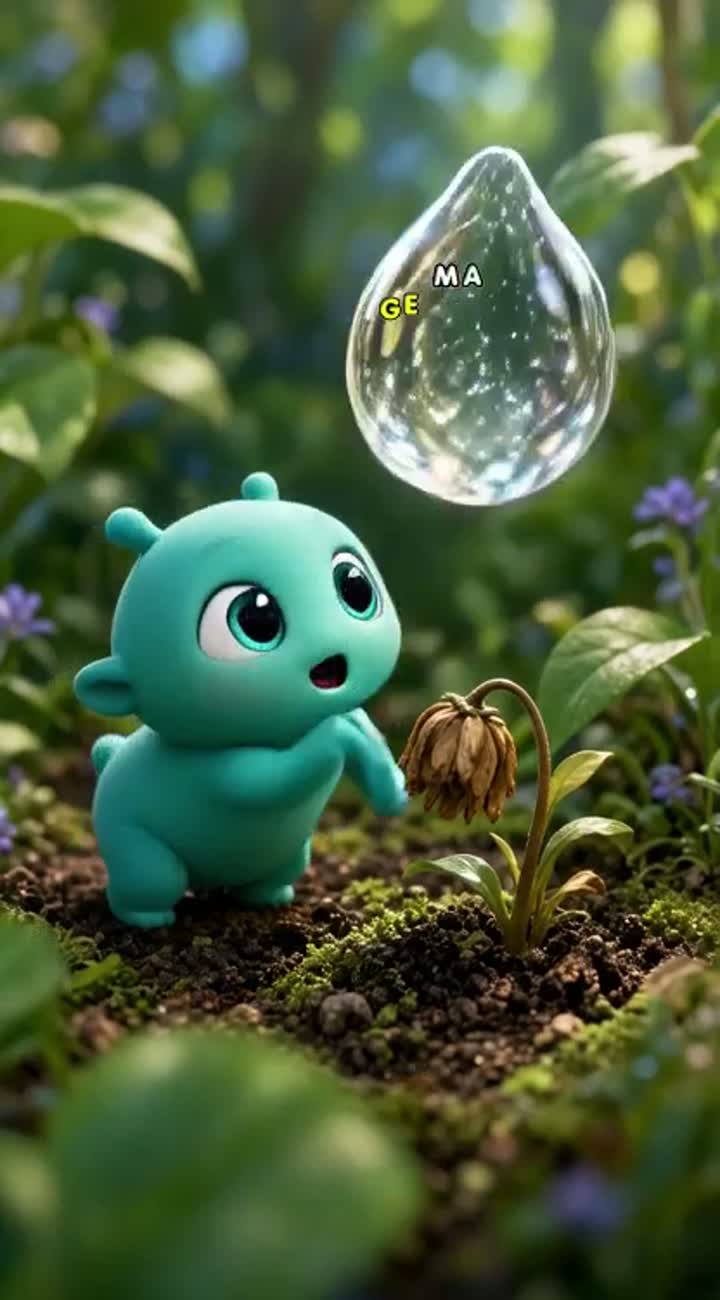 PIKO AND THE MAGIC RAINDROP — AI cartoon