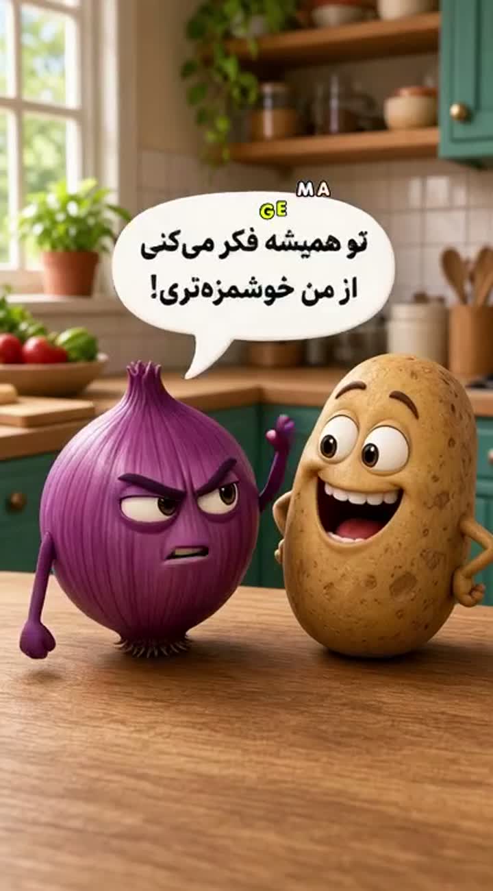 Both characters have large expressive eyes and funny faces… — AI cartoon