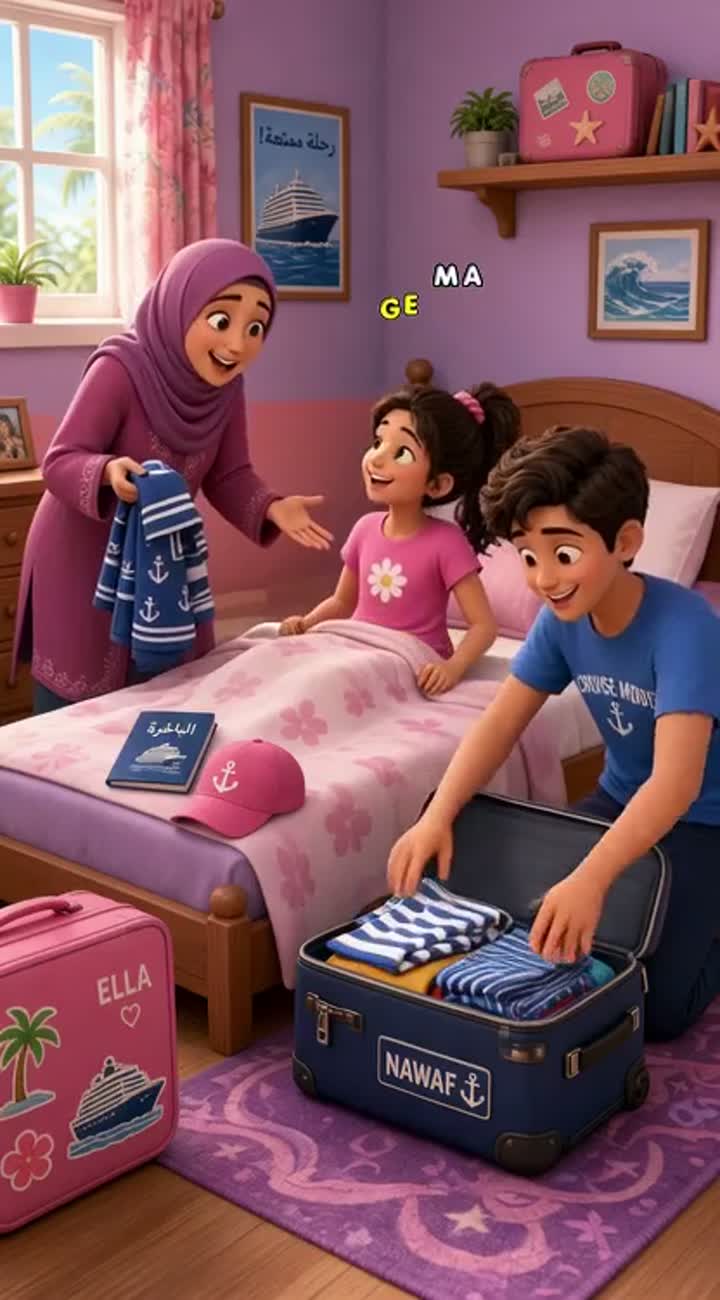 A long-form family adventure cartoon in a vibrant… — AI cartoon