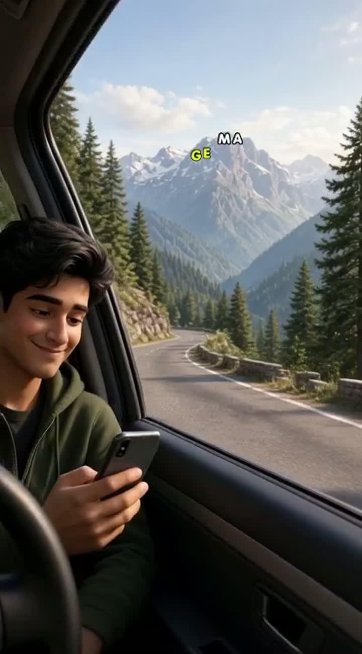From a Message to Forever - A Pakistani Love Story — AI cartoon