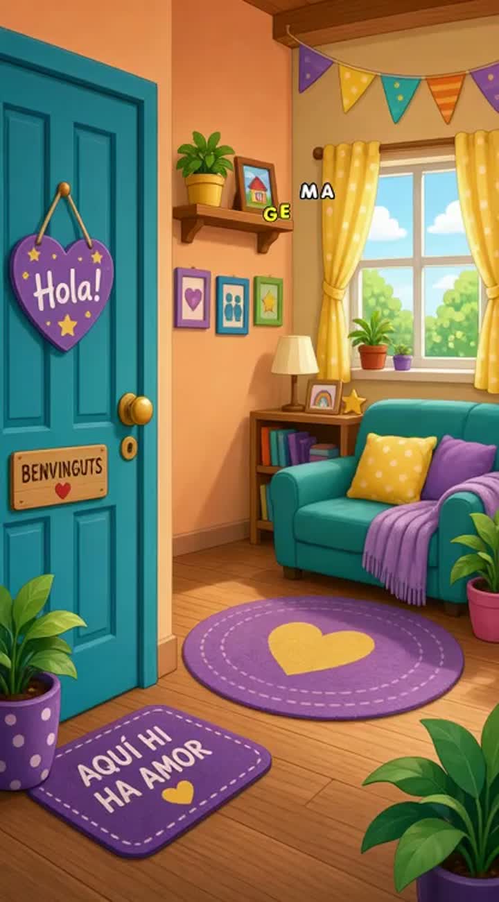 Hola, petits! — AI cartoon