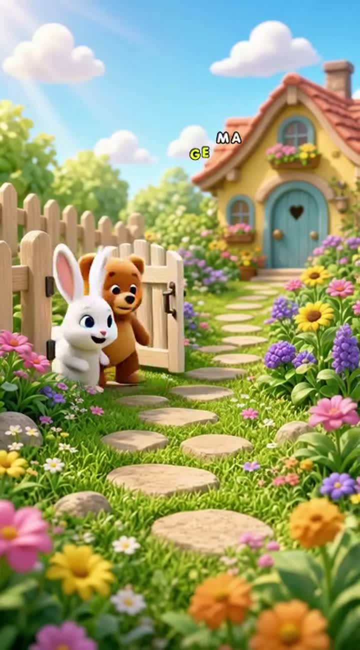 A cute 3D cartoon for kids aged 2-6 — AI cartoon