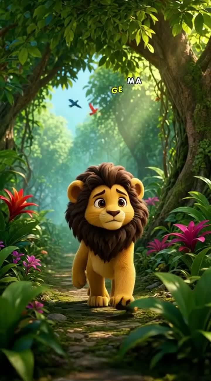 High-quality 3D cartoon video in vertical 9:16 format — AI cartoon