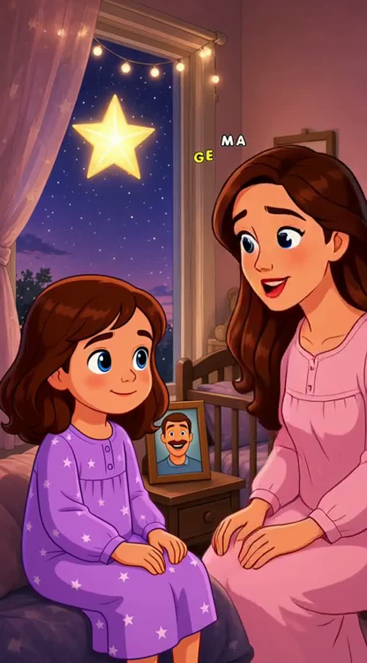 Once upon a time, there was a little girl named Myroslava — AI cartoon