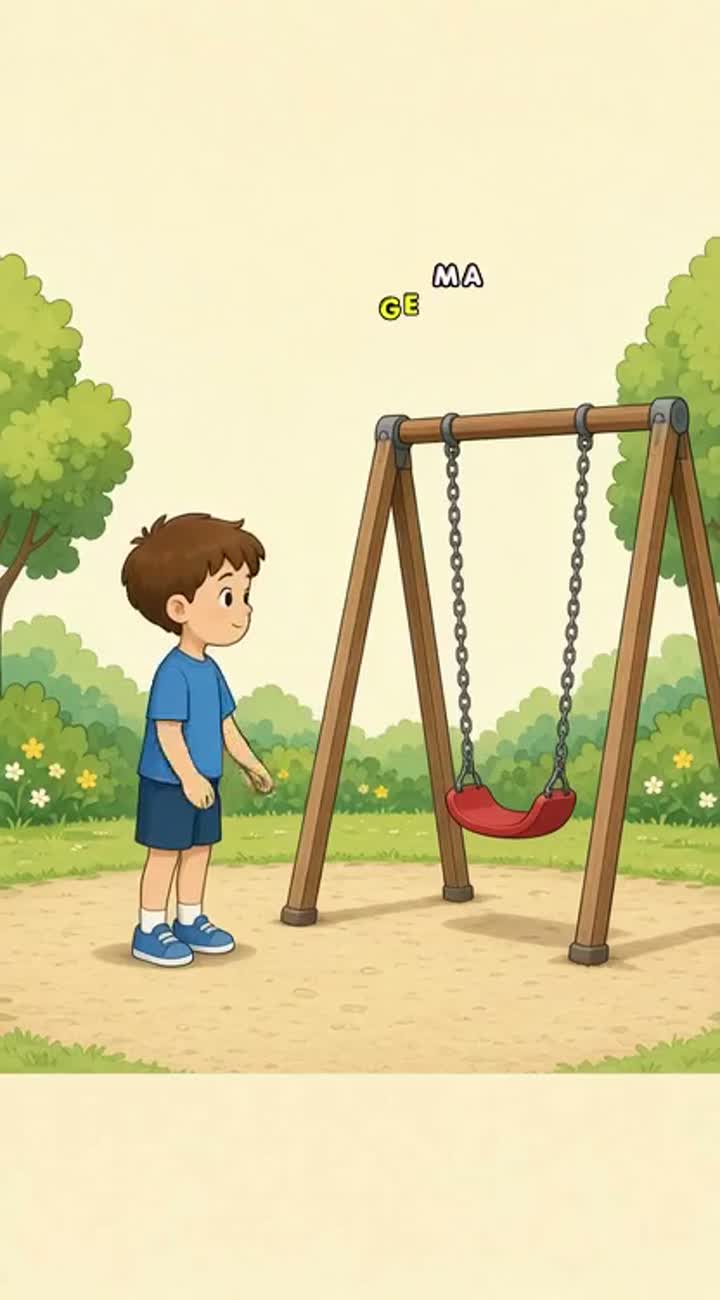 A boy (age 5, light skin, short brown hair… — AI cartoon