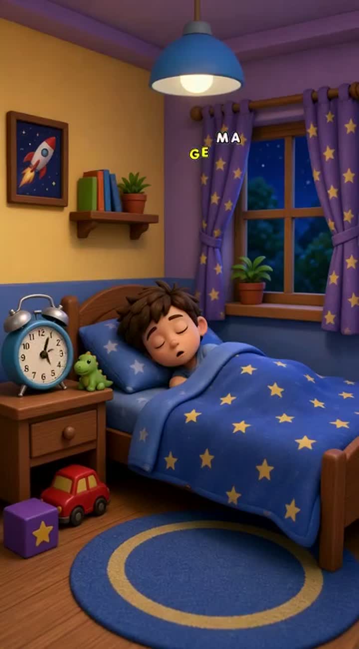 Funny 3D cartoon for children in vertical 9:16 format — AI cartoon