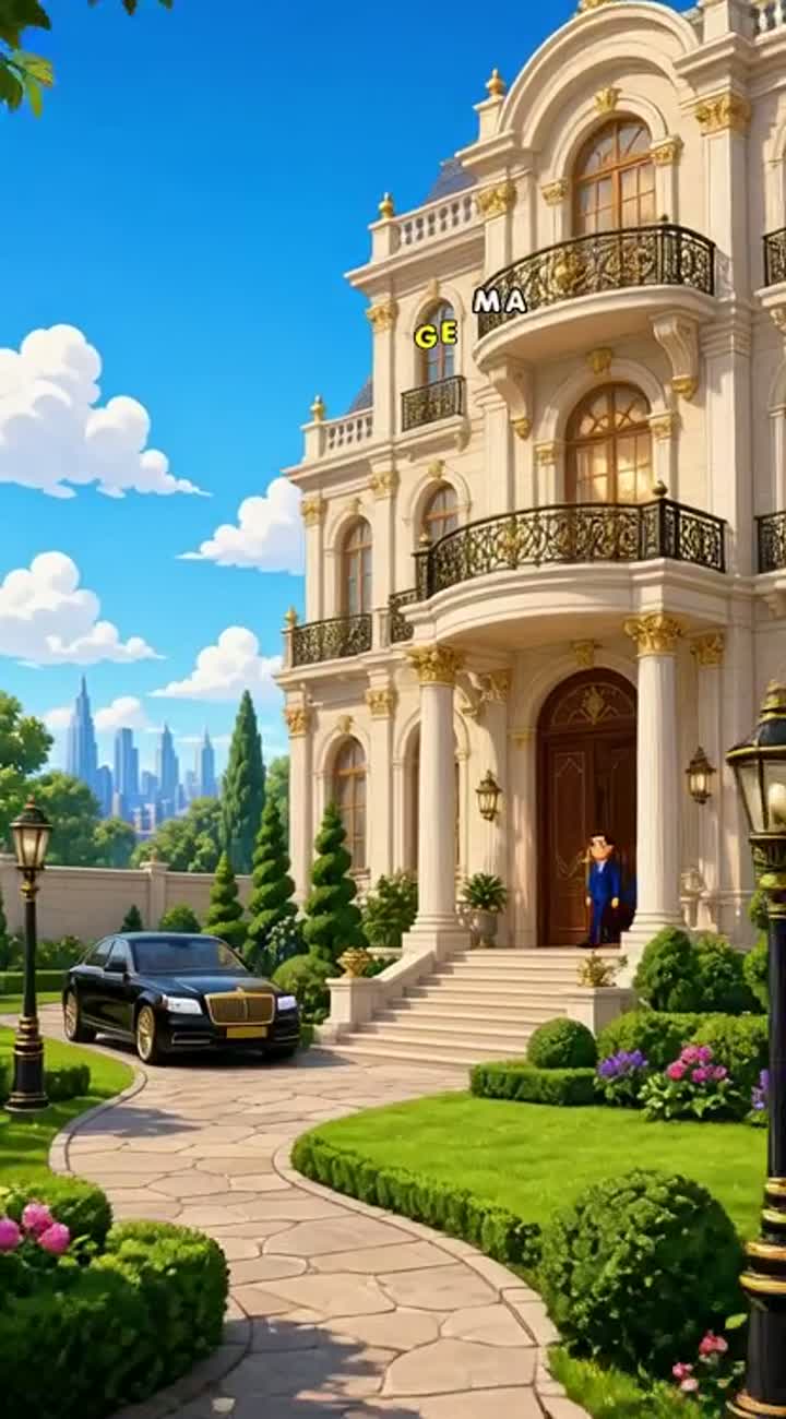 Two brothers grow up in a wealthy family, but from childhood… — AI cartoon