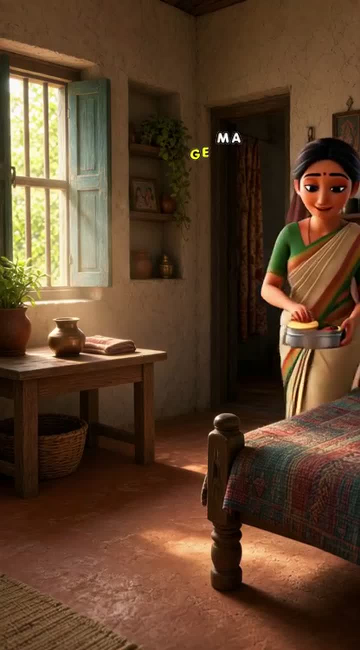 Professional 3D animated cartoon scene — AI cartoon