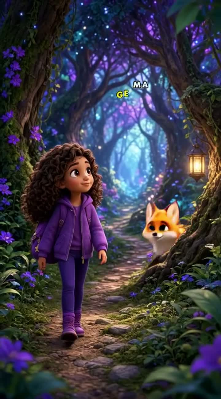 A single continuous shot in a vibrant, colourful 3D animated… — AI cartoon