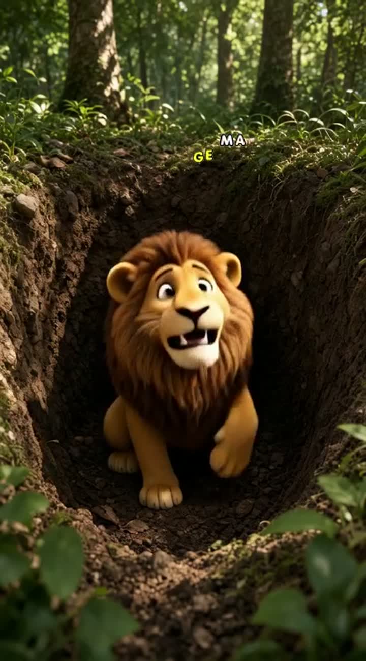 In a family-friendly 3D animated movie style — AI cartoon