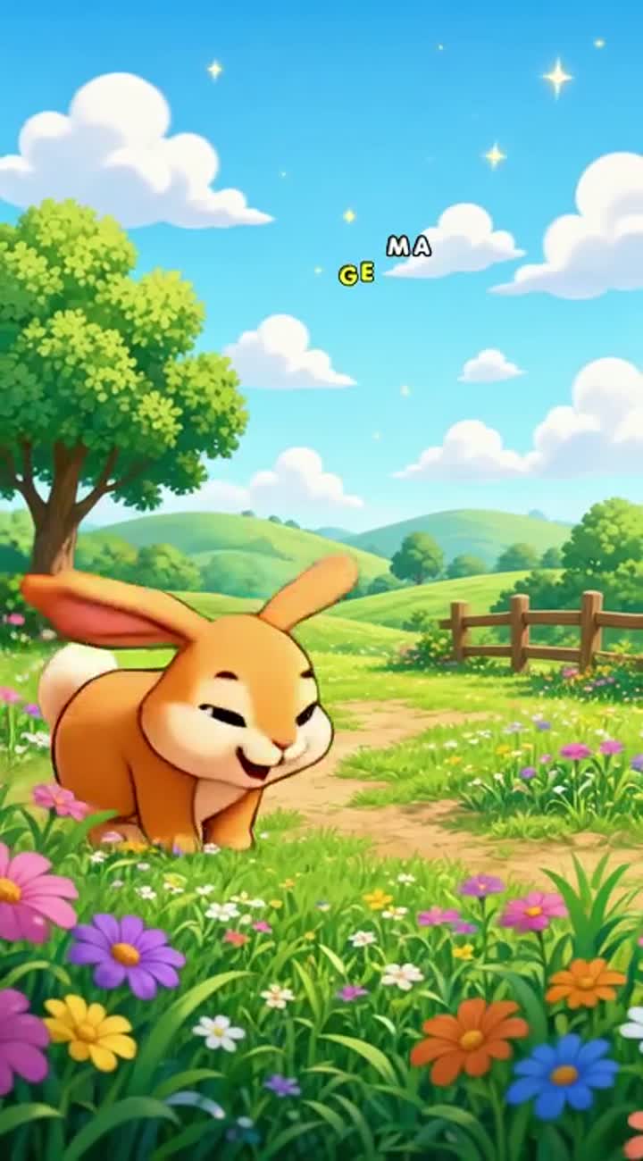 BOUNCY BUNNY — AI cartoon