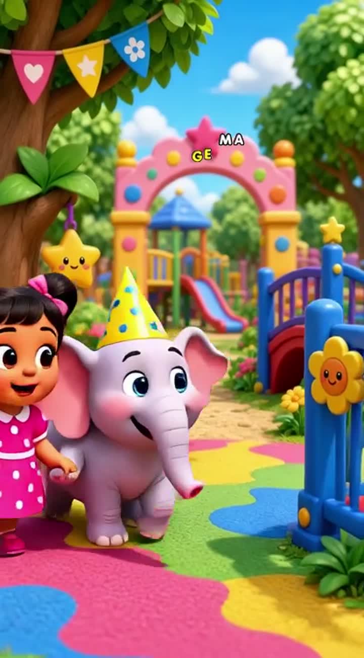 Colorful 3D cartoon video for kids in Tamil — AI cartoon