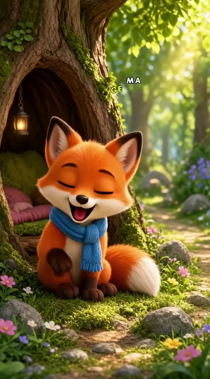 3D Pixar-style animation, bright colors, soft lighting… — AI cartoon