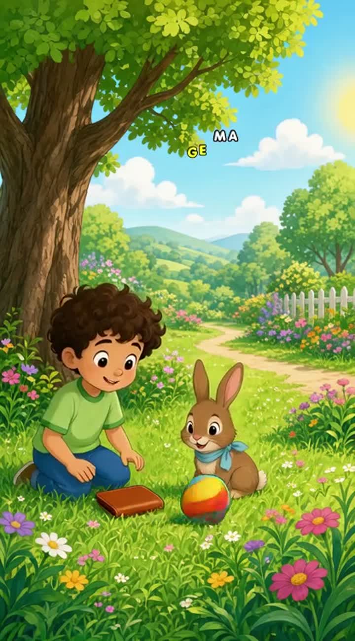 Single continuous animated cartoon shot with smooth… — AI cartoon