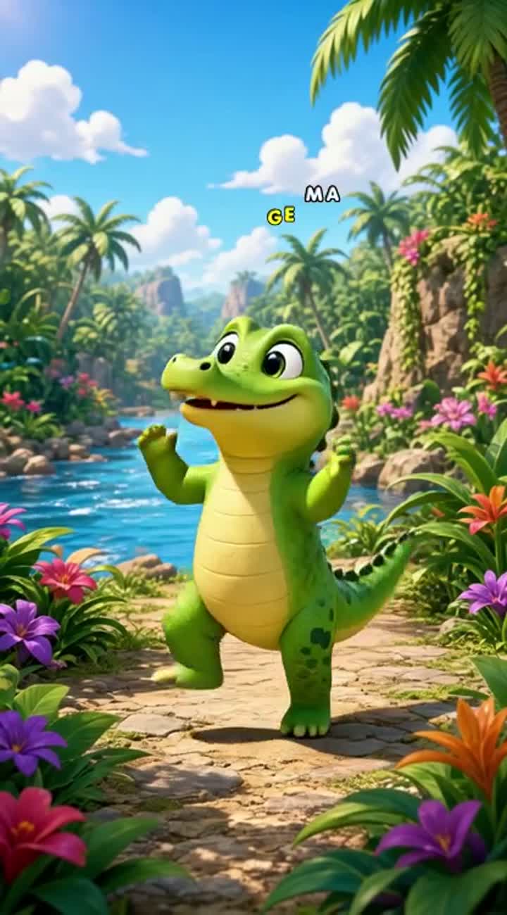 High-quality 3D animated children's musical scene featuring… — AI cartoon