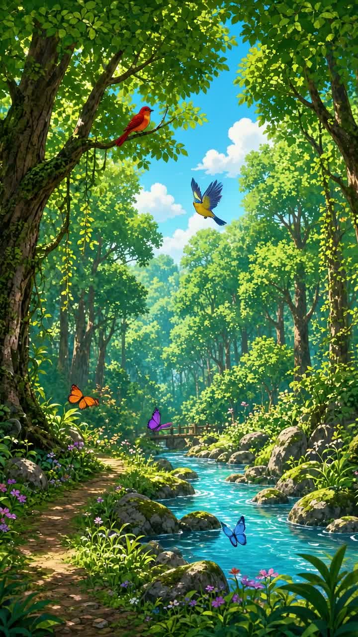 The Boy Who Loved the Forest — AI cartoon