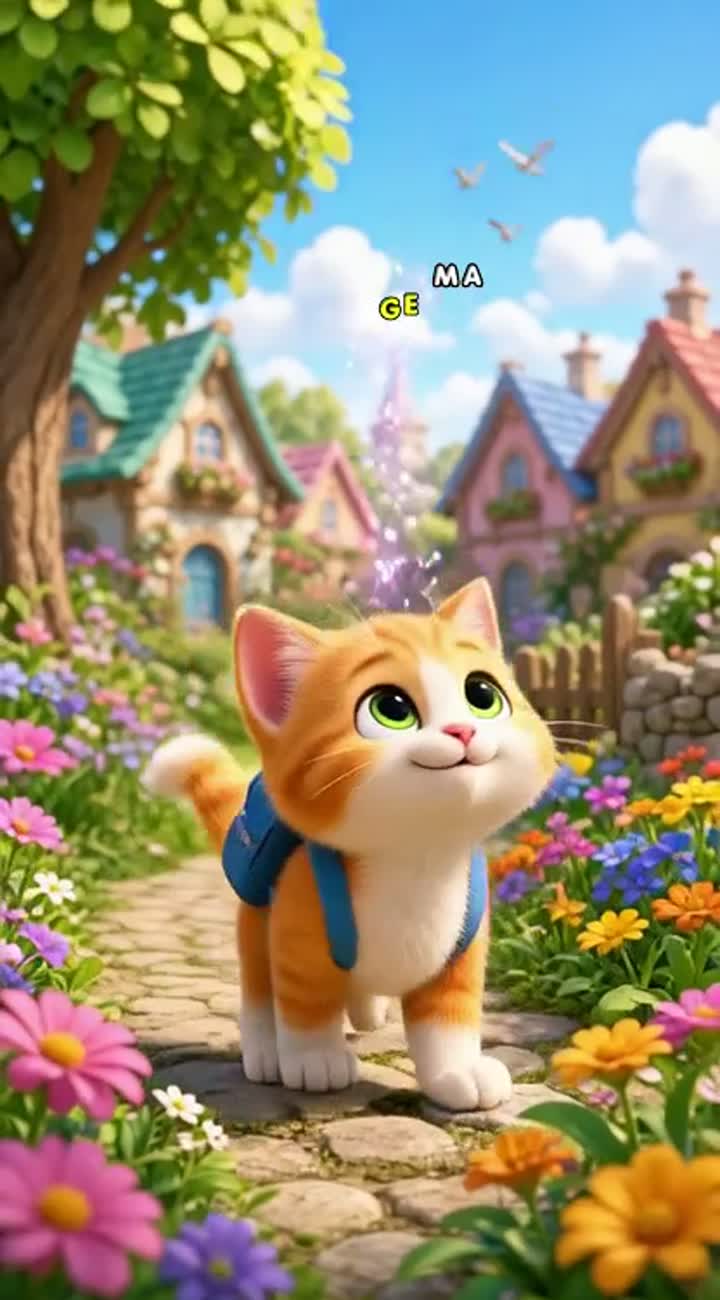 A vibrant, colourful, high-quality 3D cartoon for children ages 2-6 — AI cartoon