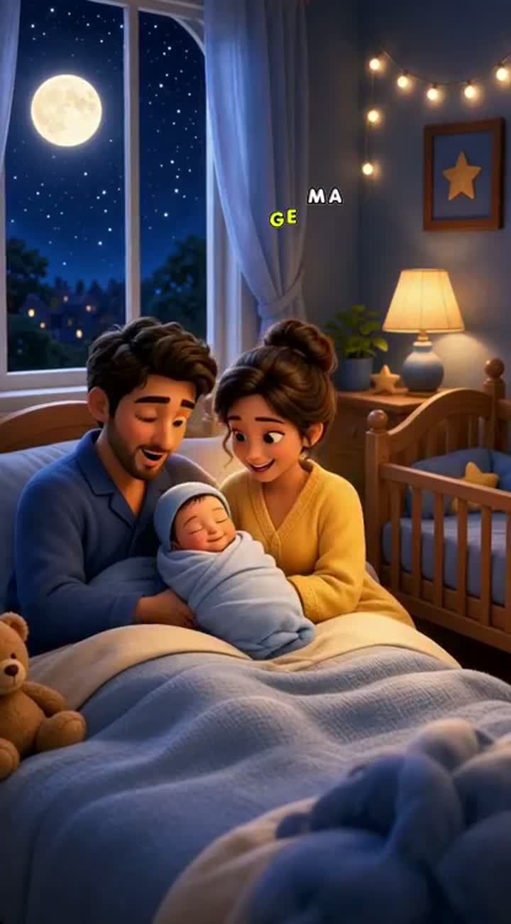 Rendered as a cute and magical 3D cartoon in a vertical 9:16 format — AI cartoon