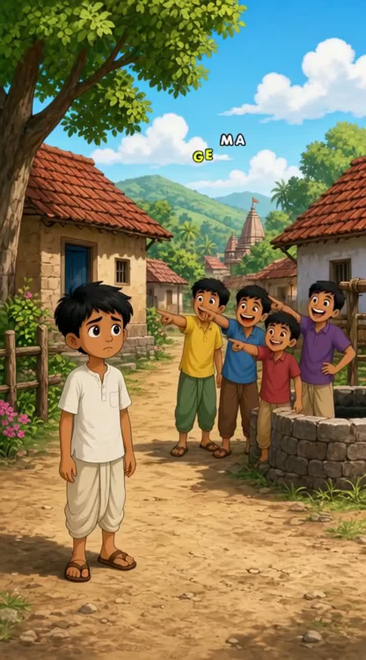 Ek ki Hindi 2D cartoon moral story banao — AI cartoon