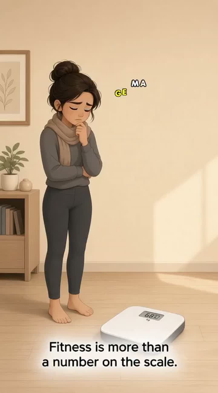 Vertical 9:16 animated cartoon video for an educational fitness… — AI cartoon