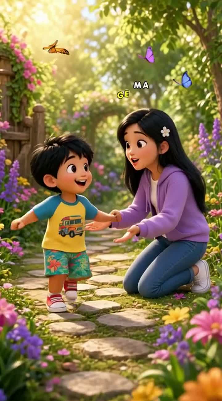 High-quality, adorable 3D animated cartoon featuring two Filipino… — AI cartoon