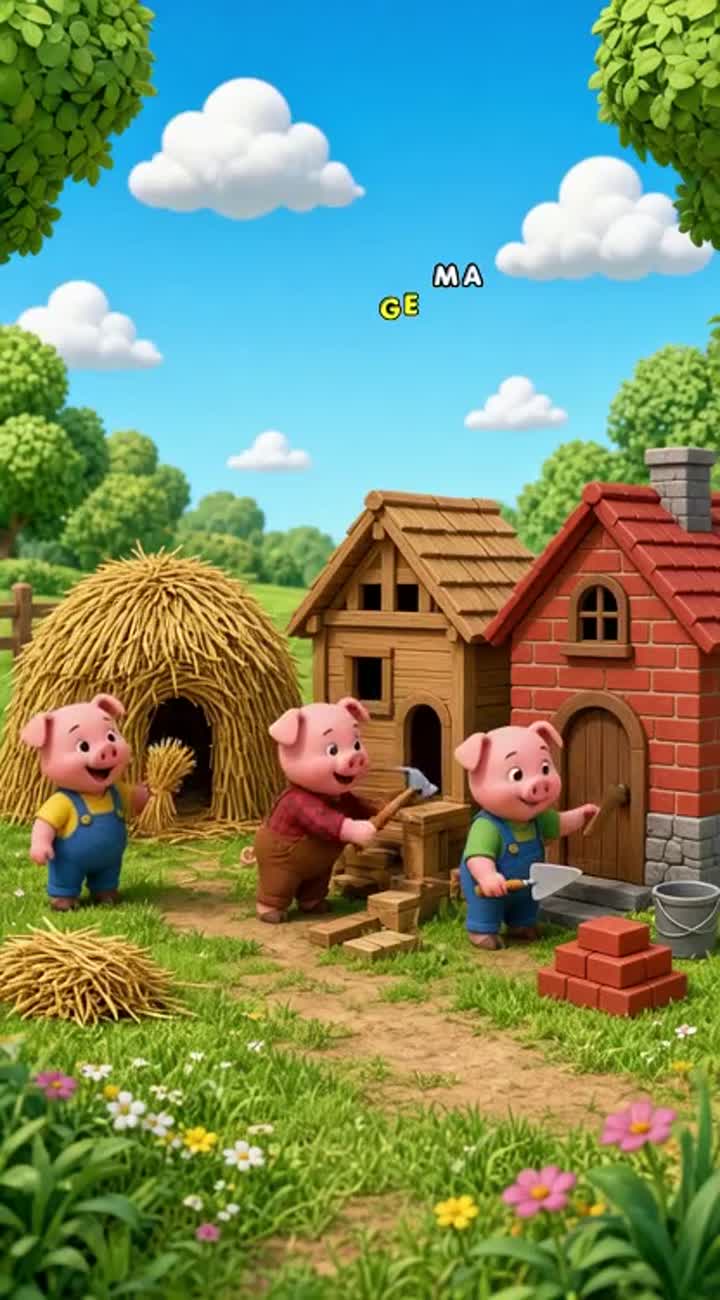 Crée un dessin animé en 3D de au format vertical 9:16 pour YouTube… — AI cartoon