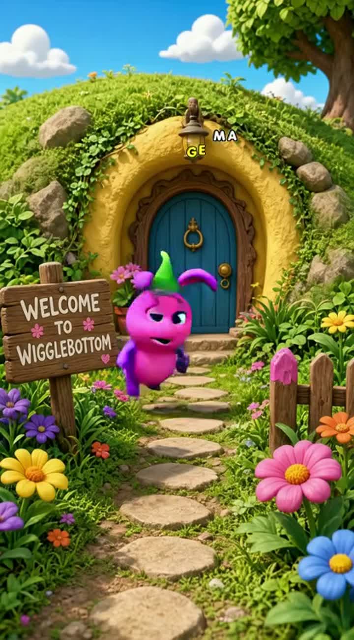 Funny cartoon short video with colorful 3D cartoon characters — AI cartoon