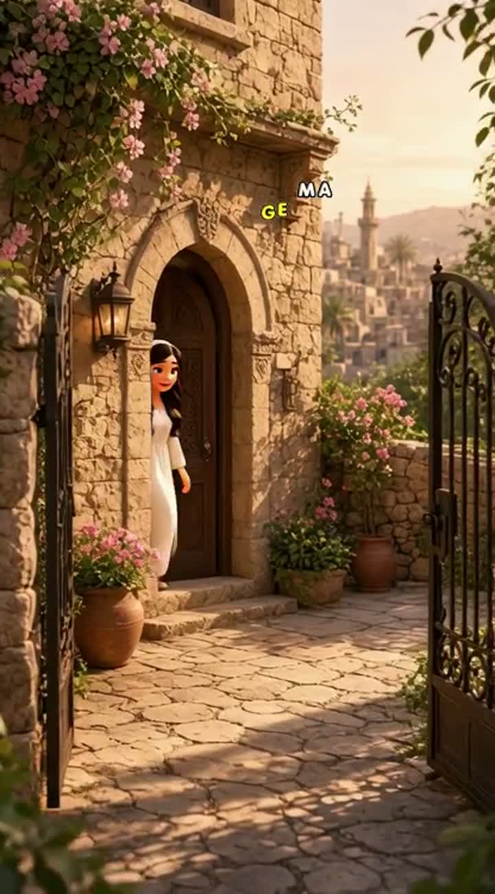 Romantic, gentle 3D animated cartoon short film depicting a love… — AI cartoon