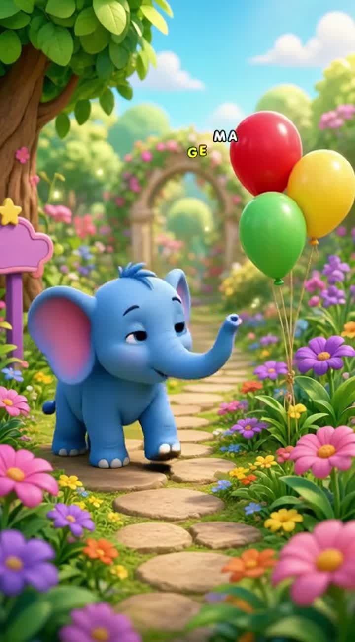 Original, colorful 3D cartoon for young children — AI cartoon