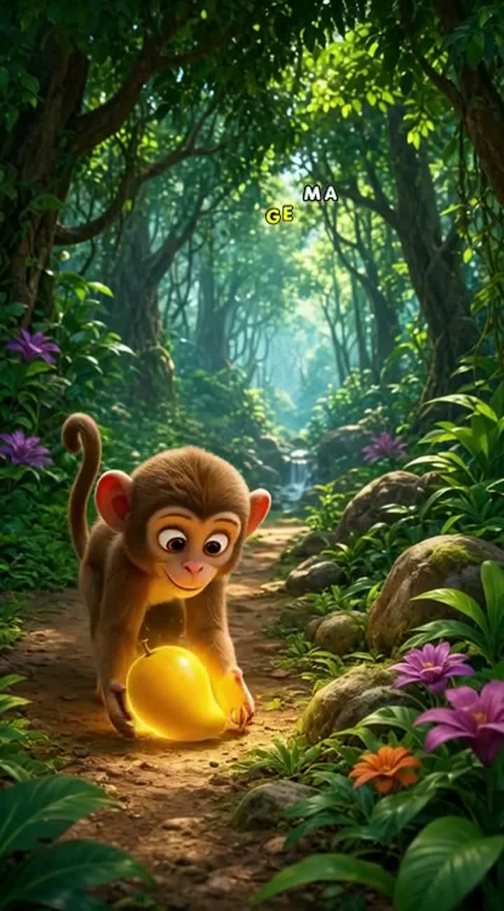 Colorful 3D cartoon animation for children — AI cartoon