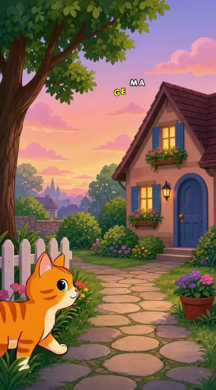 Cat Animated cartoon with smooth animation… — AI cartoon