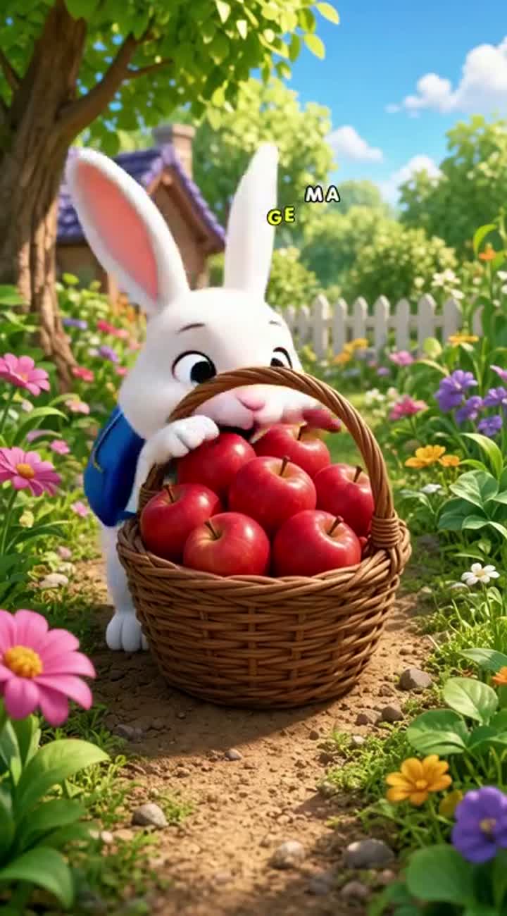 Benny Bunny Learns to Share — AI cartoon